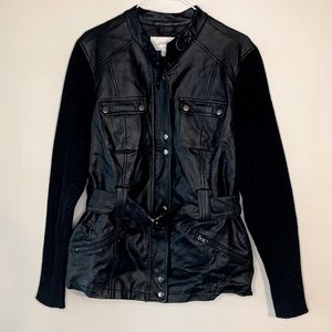 Faux Leather Biker Jacket
